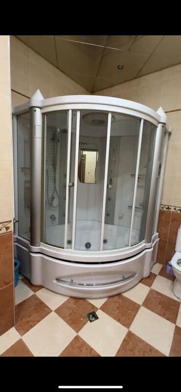 поддон для душа в баку: Hidromassajlı duş kabinəsi - Oval formalı, tam qapalı dizayn - Şüşə — 1