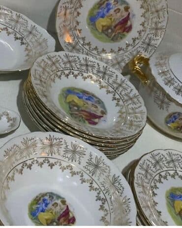 qab qacaq instagram: Nahar dəsti, rəng - Ağ, Farfor, Almaniya — 3