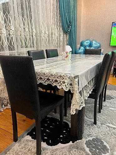 Qonaq masası, İşlənmiş, Açılan, Dördbucaq masa