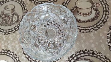 aksesuar qabi: Xrustal meyvə qabı — 1