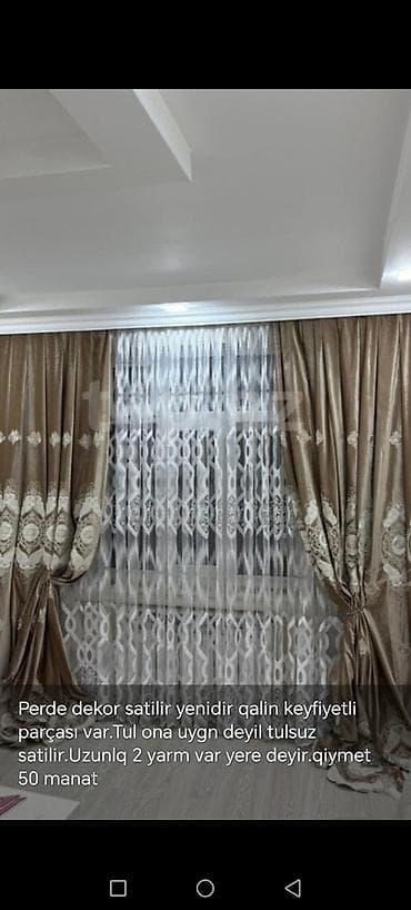 Yeni, Pambıq Pərdə, rəng - Qızılı, Ünvandan götürmə, Ödənişli çatdırılma lalafo.az -da Yeni, Pambıq Pərdə, rəng - Qızılı, Ünvandan götürmə, Ödənişli çatdırılma