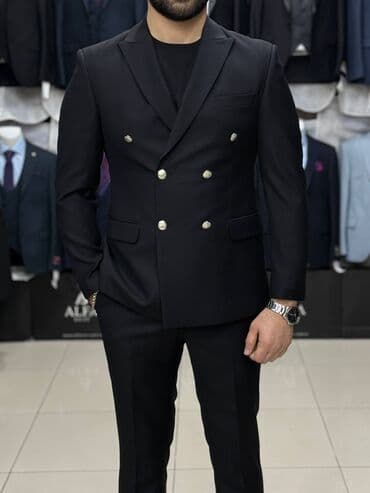 personaj geyimi: Kişi kostyum dəsti - Stil: Klassik, dar kəsim (slim fit) iki düyməli — 5