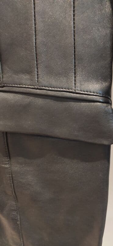 deri pencekler: Təbii dəridən qadin pencəyi(layka) — 4