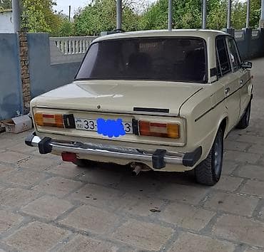 tap az avtomobillər: VAZ 2106 sedan, bej rəng. Klassik kuzov dizaynı, xrom ön və arxa — 2