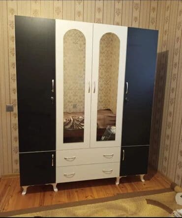 paltar qurutma: Yeni, Açılan, 4 qapılı Düz dolab, Qarderob, paltar dolabı, Azərbaycan — 8