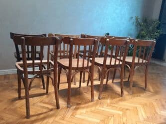 köhnə qədim gədim sovet davet stol stul mebel: Mətbəx üçün, İşlənmiş, Qatlanmayan, Stul — 13