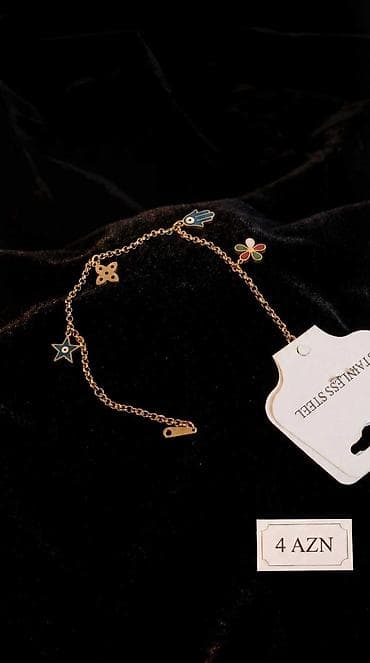 Браслеты: Məhsul: Paslanmayan poladdan zəncirli bilərzik - Material: Stainless — 1