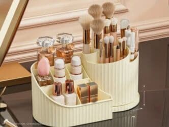 Kosmetik organizer – masaüstü üçün praktiki saxlama sistemi -