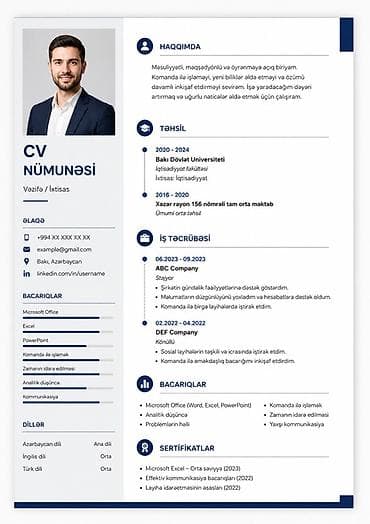 islenmis qapi pencere: Xidmət: Peşəkar CV dizaynı və hazırlanması Təsvir: - Müasir, oxunaqlı — 2