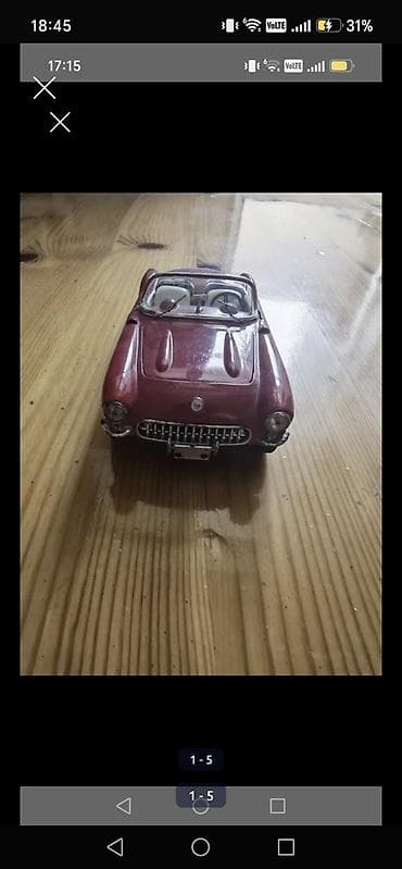 Kolleksiya üçün model avtomobil – klassik kabriolet - Miqyası təxmini — 1