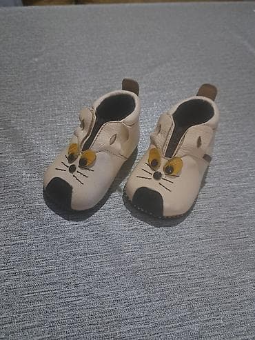 Uşaq ayaqqabısı – həqiqi dəri, heyvan üzü dizaynlı - Material: yumşaq — 2