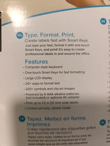 printer kraskasi: Dymo yazi yazan aparat — 5