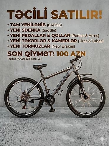 soliton velosiped: 🚴‍♂️ TƏCİLİ SATILIR: Cross Velosiped – Hər Şeyi Təzələnib! Gündəlik — 1