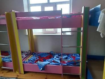 Oğlan və qız üçün, Çarpayı, Matrassız, Siyirməsiz, Taxta