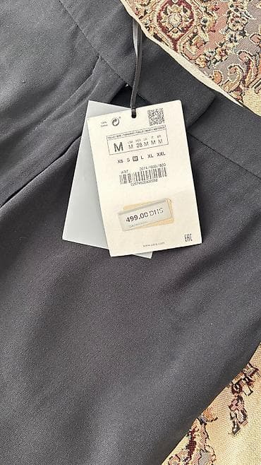 Женская одежда: Брюки, Zara, M, цвет - Черный — 4