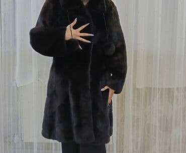 Kürk, Zara, 3XL, rəng - Qara