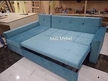 Künc divan, Qonaq otağı üçün, Parça, Bazasız, Açılan, Takos