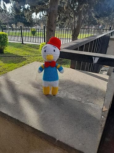 hiroskoplar ilə oyuncaqlar: Amigurumi toxunma oyuncağı – ördək fiquru - Material: yüksək — 1