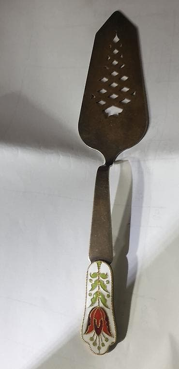 şpatel dekor: Məhsul: Tort/paxlava üçün spatula (server) - Material: metal gövdə — 3