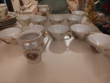 çay serviz: Çay dəsti, rəng - Bej — 2