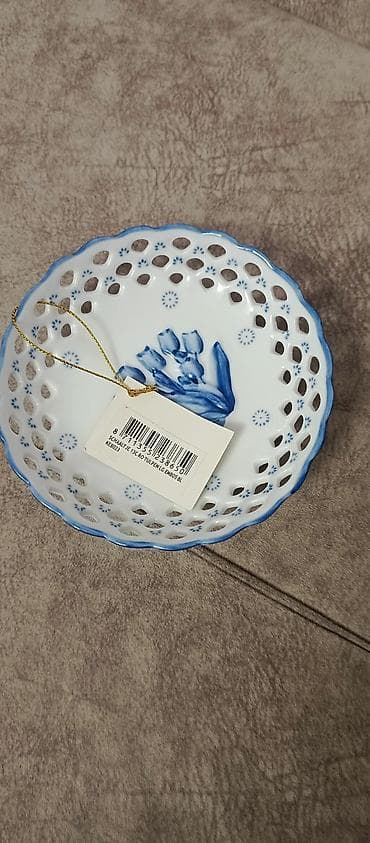 gul refleri: Məhsul: Porcelan dekorativ qab – “Schaaltje 13 cm, Tulpen, Blauw” — 2