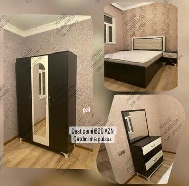 əncir cemi: *Yataq desti* Dest cəmi 690 AZN ✔️ Dəstə daxildir dolab ölcu — 1