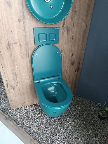 unitazların qiyməti: Asma tipli rəngli unitazlar – dizayn və funksionallığın birləşməsi — 7