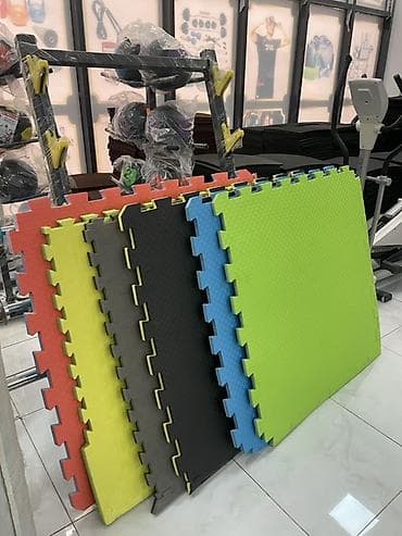 Toplar: Puzzle tipli idman döşəkləri (tatami) - Bir-birinə keçən “pazl” — 1