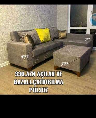 раскладные кресла в баку: Угловой диван, Новый, Раскладной, С подъемным механизмом, Ткань, Бесплатная доставка в черте города — 8