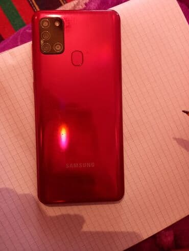 samsung 50tu7140: Samsung Galaxy A21S, 32 GB, rəng - Qırmızı, Sensor, Barmaq izi, İki sim kartlı — 2