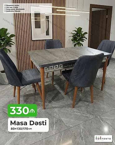 kohnə stul: Məhsul: Masa Dəsti (bir neçə model) 1) Klassik ağ dəst - Ölçü: 70×120 — 3