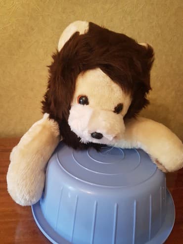 советская мягкая игрушка: ● Yumşaq ŞİR oyuncaq ● Almaniya istehsalı. ( Made in GDR ). Sovet — 4