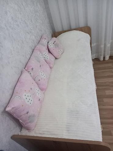 Колыбели: Для девочки и мальчика, Кровать, Без подьемного механизма, С матрасом, С выдвижными ящиками — 4