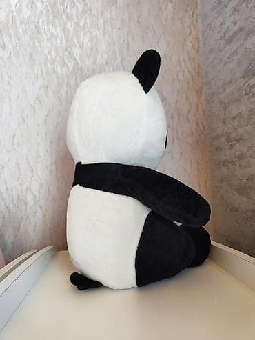 Uşaq üçün elektrik maşınları: Məhsul: Yumşaq oyuncaq – Panda ayısı - Rəng: klassik qarabaşqa — 4