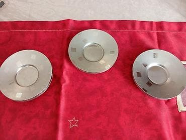 Məhsul: Metal fincan altlıqları dəsti - Material: paslanmayan polad — 1