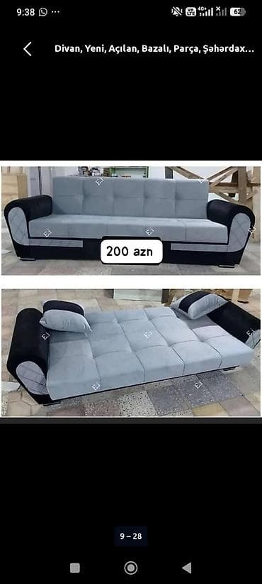 Divan, Qonaq otağı üçün, Bazalı, Açılan — 1