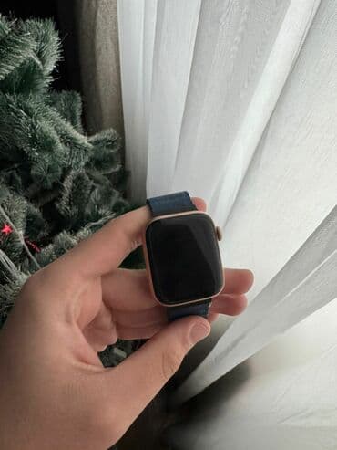 Saat kəmərləri: İşlənmiş, Smart saat, Apple, Sensor ekran, rəng - Qızılı — 4