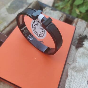 qara qadın krossovkaları: Hermes qolbaq Qara 6.4 sm — 7