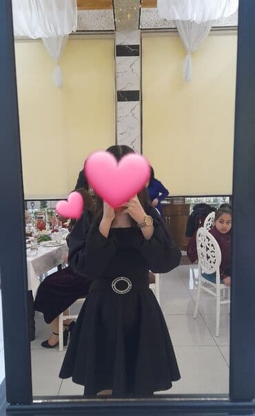 Qadın paltarı – qara, zərif dizayn. 25 azn ciddi alıcıya endirim