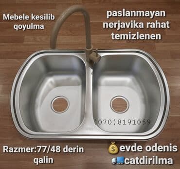 moyka nerj: Moyka canaq moyka nerjavika paslanmayan Mebele kecme her olcude — 1