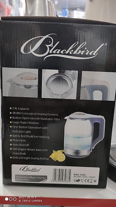 Elektrik caydan çaynik blackbird 1.8 litreli elektrik wuwe — 6