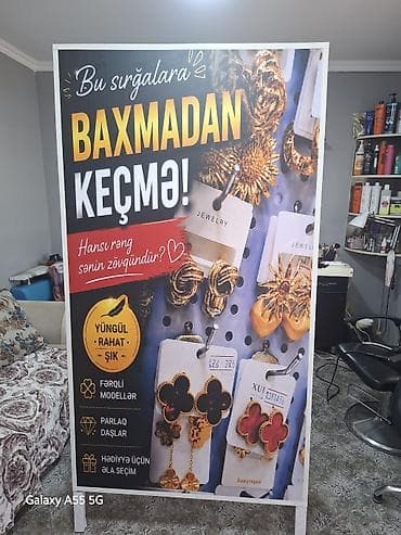 Рекламные щиты: İkiüzlü reklam stendi – “Bujuteriya Aləmi”işlənməyib bize uygun — 1