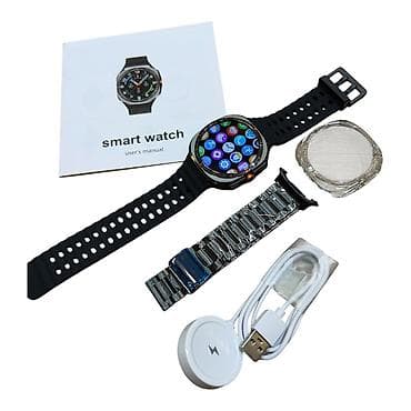 Yeni, Smart saat, Sensor ekran, rəng - Qara