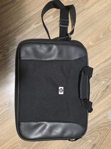HP noutbuk çantası (yeni) - Rəng: qara - Material: parça və dərimsi