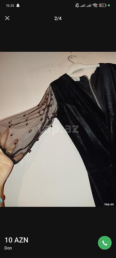 Məhsul: Qadın paltarı - Material: məxmər toxuma, elastik və tökümlü lalafo.az -da Məhsul: Qadın paltarı - Material: məxmər toxuma, elastik və tökümlü