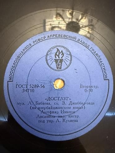 Vinil qrammofon plastinkası – “Melodiya” (Aprelevskiy zavodu) -