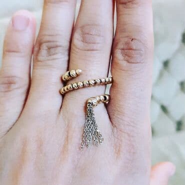 tək qaş: Toy, Üzük, Sarı qızıl, 585 Əyar, Qaşsız — 1