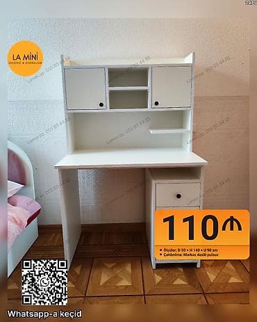 Düz masa, Stulsuz, Polkalı, Siyirməli, Sadə laminat