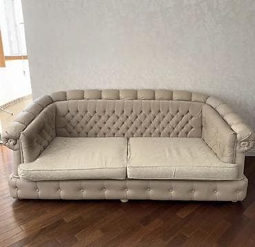 Мебель для дома: Klassik üslubda yumşaq mebel dəsti - Tərkib: 1 geniş divan, 2 kreslo — 1