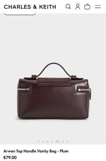 Сумки: Charles & keith gəhvəyi rəng çanta vəziyyəti: yeni kimi, güsuru — 2